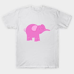 Pink Elephant | Whimsical Animals T-Shirt